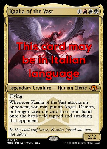 Mtg kaalia the vast exc - kaalia,
