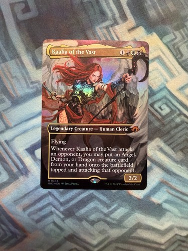 Mtg foil borderless kaalia - borderless, of